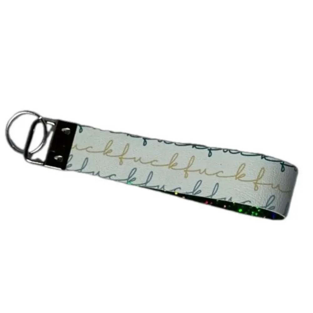 Stylish Keychain With Script Design - image 1